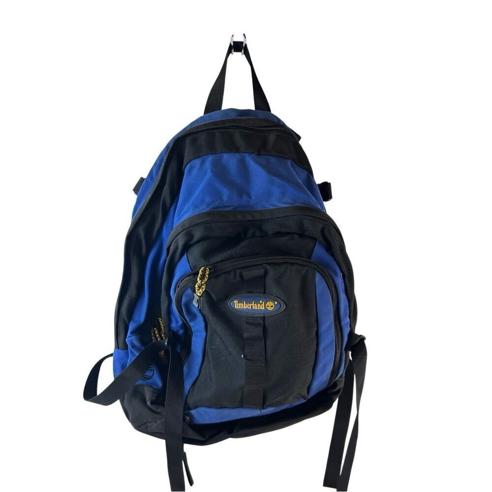 Timberland blue‎ black backpack 19"x16" 3 zippers